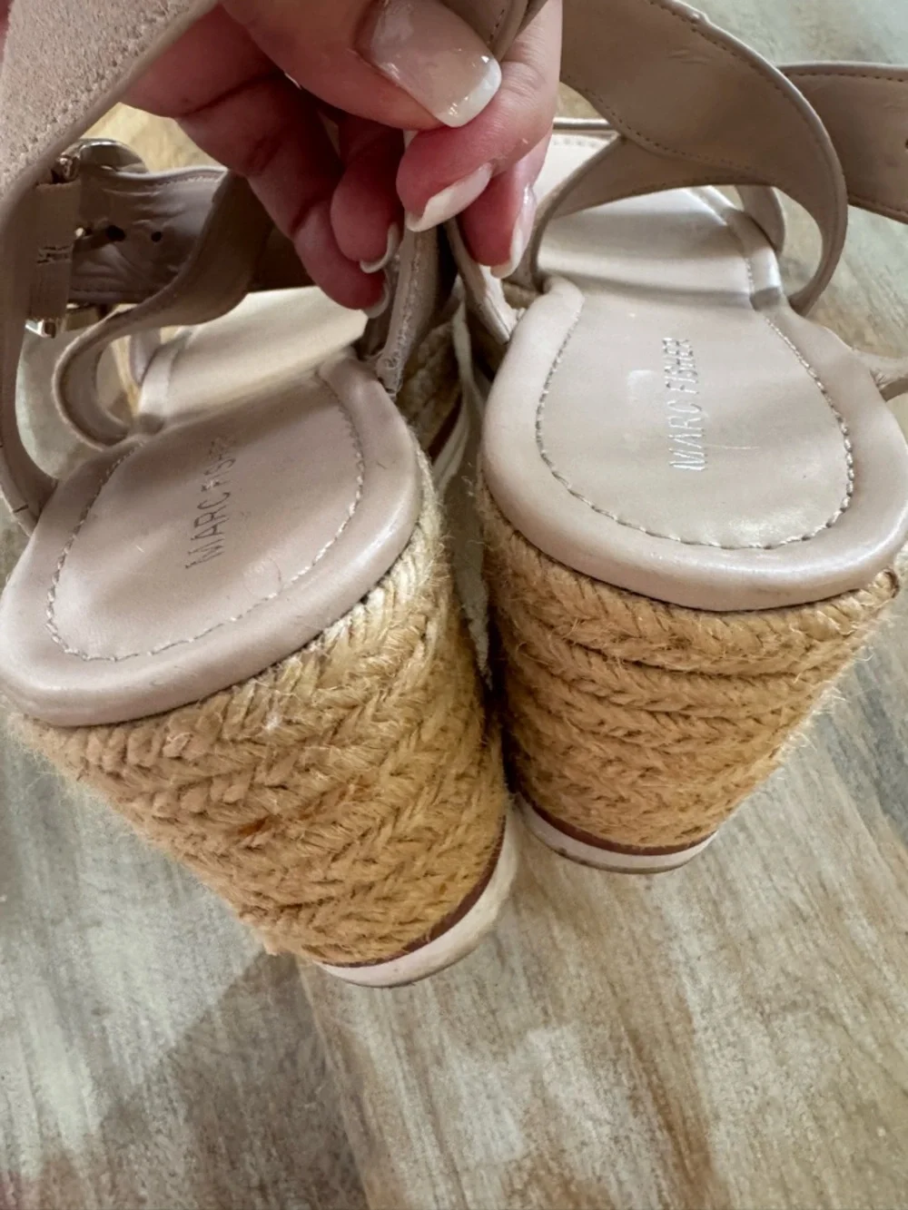 Marc Fisher Blush Platform Espadrille Sandals - Picture 4 of 5